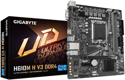 [H610M-H-V3-DDR4] GIGABYTE H610M-H-V3-DDR4 H610M V3 DDR4 motherboard H610 DDR4