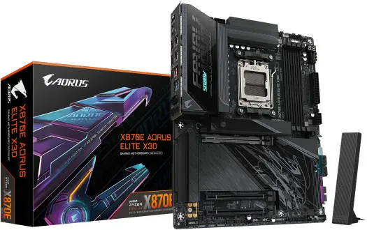 [X870E-A-ELITE-X] GIGABYTE X870E-A-ELITE-X X870E X3D AM5 motherboard 9000/8000/7000, DDR5,