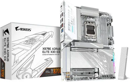 [X870E-A-ELITE-X-ICE] GIGABYTE X870E 7 AM5 motherboard DDR5 5.0,