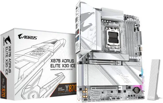 GIGABYTE ICE X870 X3D AM5 motherboard X870 DDR5