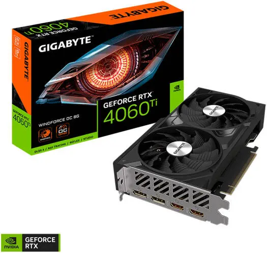 [GV-N406TWF2OC-8GD] GIGABYTE GV-N406TWF2OC-8GD 4060 graphics card 8GB GDDR6, 2550MHz