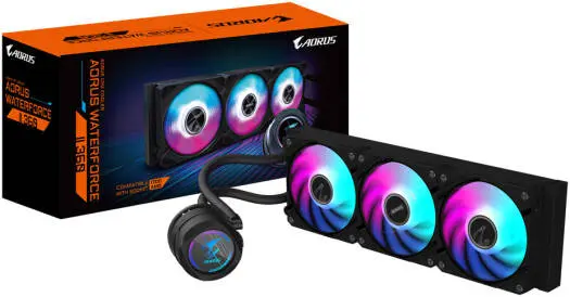 [AORUS-WATERFORCE-II-360] GIGABYTE AORUS-WATERFORCE-II-360 360 cooler 360mm fans,