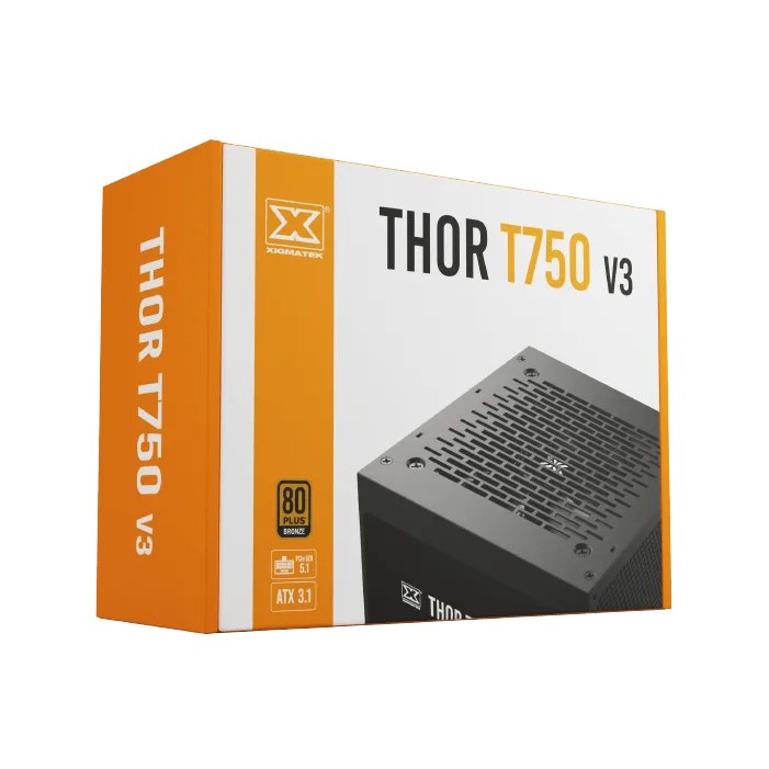 [EN43307] XIGMATEK EN43307 T750M V3 750W power supply 80+