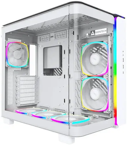[KING-95-PRO-WHITE] MONTECH KING-95-PRO-WHITE 95 case fans, 360mm fans—clean