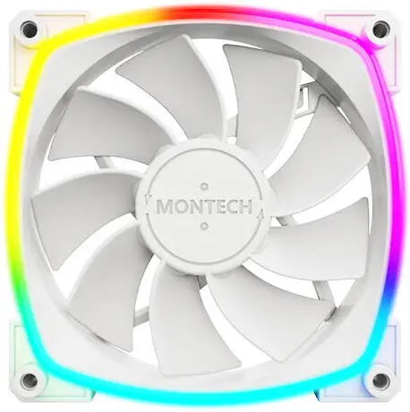 [RX-120-WHITE] MONTECH RX-120-WHITE RX120 120mm case fan 1600RPM 59