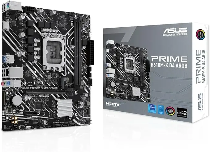 [90MB1HN0-M0EAY0] ASUS 90MB1HN0-M0EAY0 H610M-K D4 LGA1700 motherboard H610 DDR4