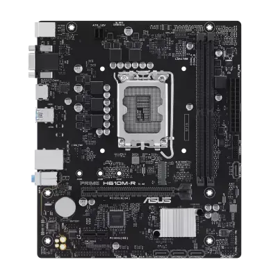 ASUS 90MB1B40-M0ECY0 PRIME H610M-R D4 micro-ATX LGA1700 motherboard with DDR4 support, PCIe 4.0, M.2 storage, and reliable connectivity—stable, budget-friendly performance for everyday Intel PC builds