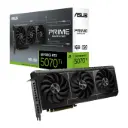 ASUS PRIME RTX5070 Ti 16GB GDDR7 graphics card with PCIe 5.0, HDMI & 3× DisplayPort, 2482 MHz boost clock and compact SFF-ready design for powerful, smooth performance. 90YV0MF1-M0NA00