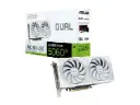 ASUS Dual GeForce RTX 5060 Ti OC Edition 16GB GDDR7 white graphics card with efficient cooling and high-performance gaming power. 90YV0MH6-M0NA00