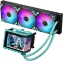 ASUS 90RC01P1-B0EAY0 ROG RYUO IV 360 ACustom RGB Hatsune Miku Edition liquid CPU cooler with 6.67" AMOLED, 360 mm radiator & 3× 120 mm ACustom RGB fans for powerful, stylish cooling