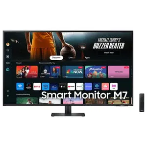 [LS43DM702UMXUE] Samsung Smart Monitor 43" Flat, UHD, Ergonomic, Smart TV, IoT HUB, Workspace, USB-C (LS43DM702UMXUE)