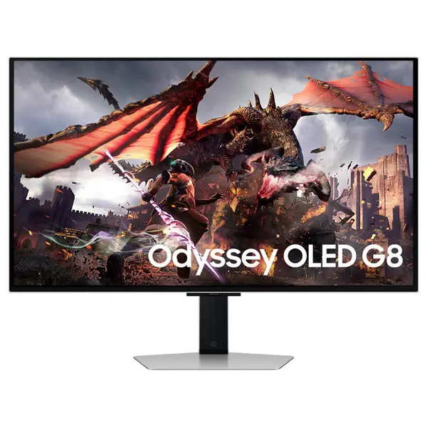 [LS32DG802SMXUE] Samsung 32" Odyssey OLED G8 G80SD 4K UHD Gaming Monitor, 3840×2160 Resolution, 240Hz Refresh Rate, 0.03ms Response Time, OLED Glare Free, Gaming Hub, AMD FreeSync Premium Pro, Middle East Version - LS32DG802SMXUE