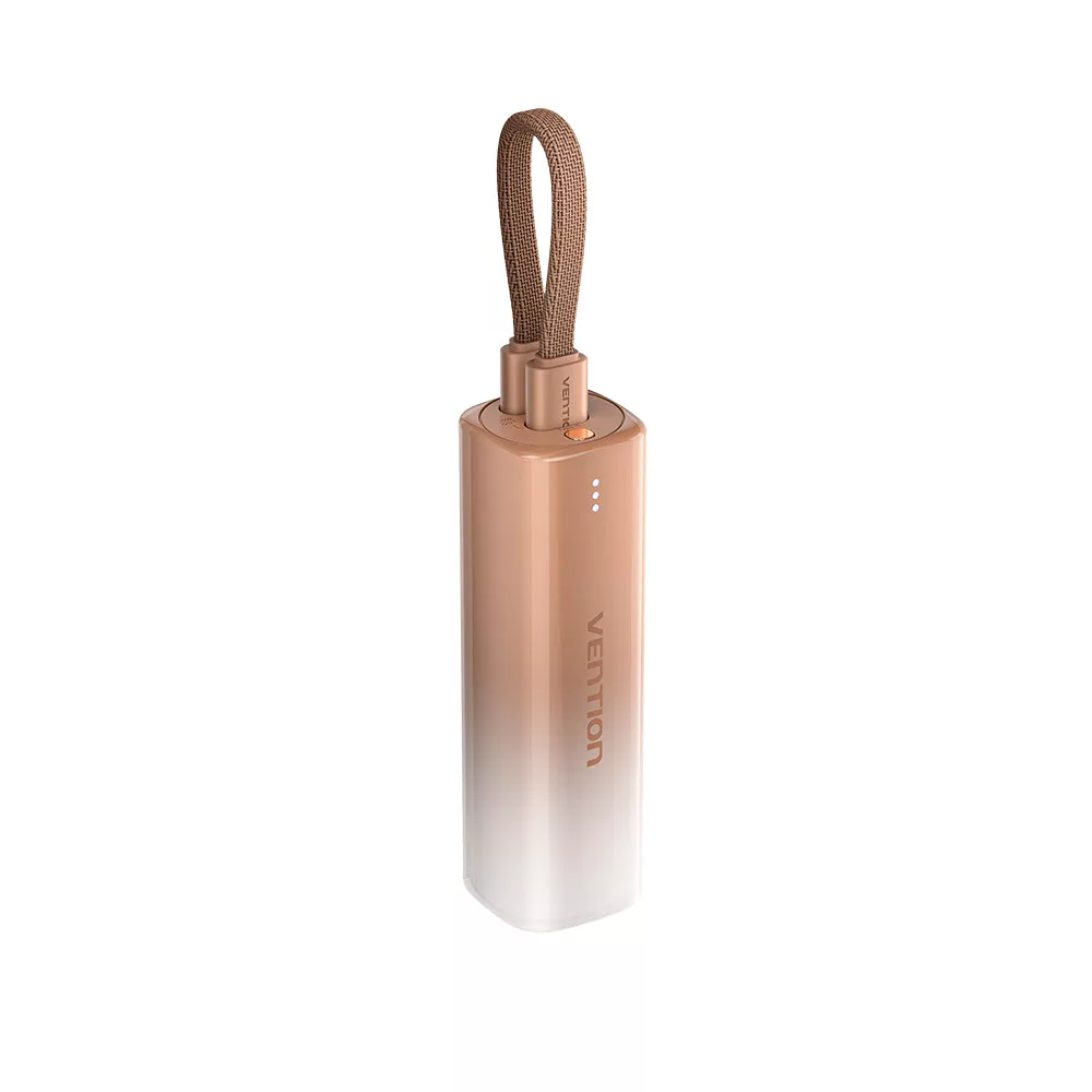 [FHWJ0] VENTION 5000mAh Power Bank (USB-C + Lightning) 20W Indicator Display Type (Gold Light)