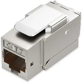 [IRJH0-2] VENTION Cat7 Shielded Keystone Jack Gray Toolless Type Pack of 2 IRJH0-2