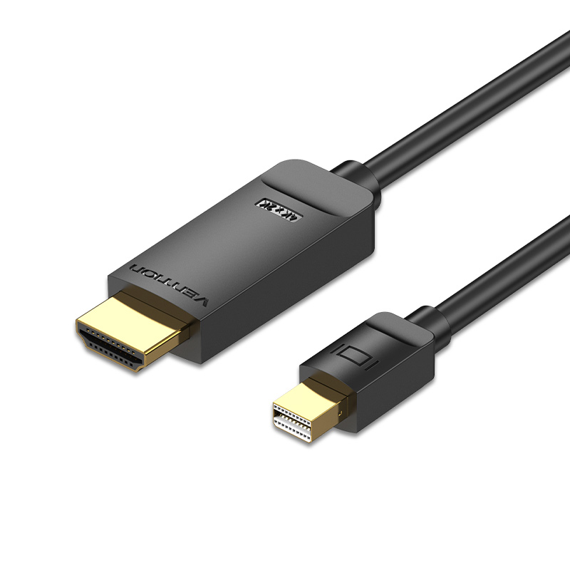 [HAHBG] VENTION 4K Mini DisplayPort to HDMI Cable 1.5M Black Model # HAHBG