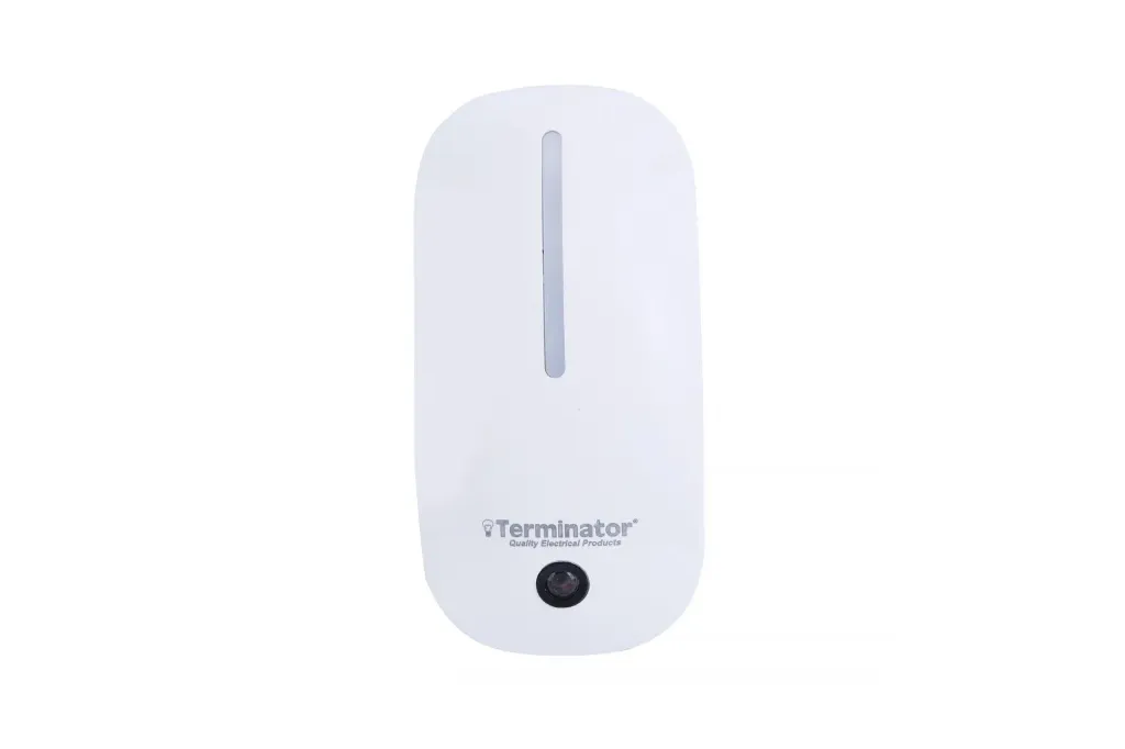 [TNL 312S] Terminator LED Night Light with Sensor, Auto Ambient Light Detection, Energy Efficient, 8000H Lifespan, UK Plug – White