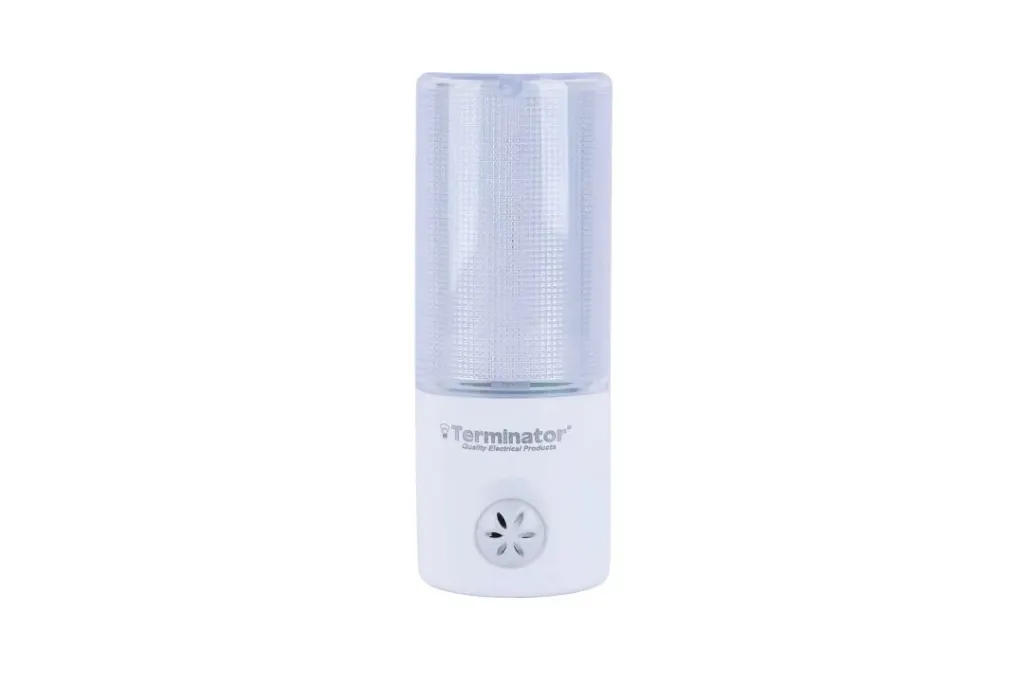 [TNL 315S] Terminator LED Night Light with Sensor, Auto Light Adjustment, Energy Efficient, 8000H Lifespan, UK Plug – White