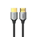 VENTION Ultra Thin HDMI Male to Male HD Cable Gray Aluminum Alloy Type, 4K Ultra High Speed HDMI 2.0 18Gbps 4K@60Hz 3D, UHD 3860p, HD 1080p, Ethernet Compatible
