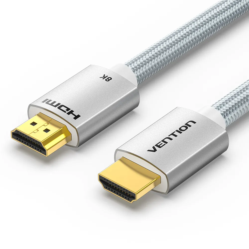 [ALCID] VENTION HDMI Male to Male Cable 8K Silver Aluminum Alloy Type ALCI Series (0.50 M)