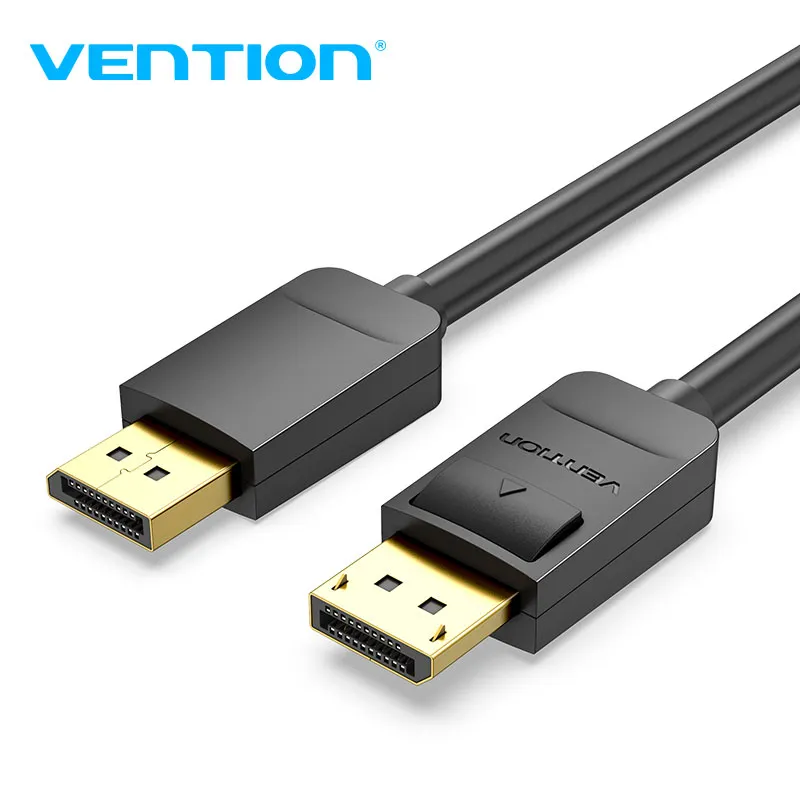 VENTION DisplayPort Cable, Gold-Plated DP Male to DP Male, DisplayPort 1.2 Supports 4K@60Hz, 3D and Audio and Video, Compatible with TV, PC Graphics Card for HDTV/Monitor