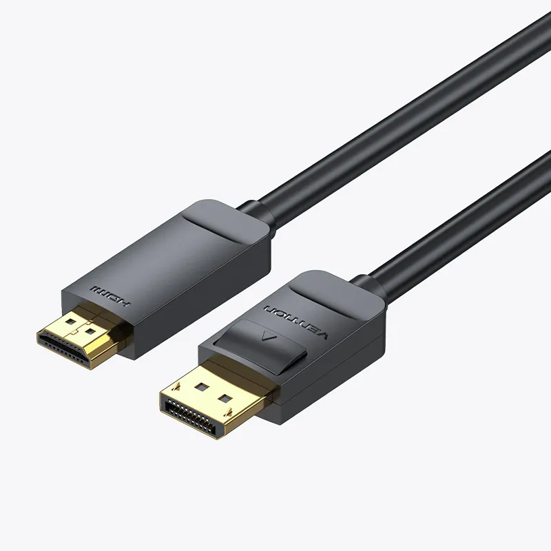 VENTION Cable, 4K@30Hz DP Male to HDMI Male Gold Plated HAG series for PC, Laptop, TV, Projectors, Monitors Gold-Plated