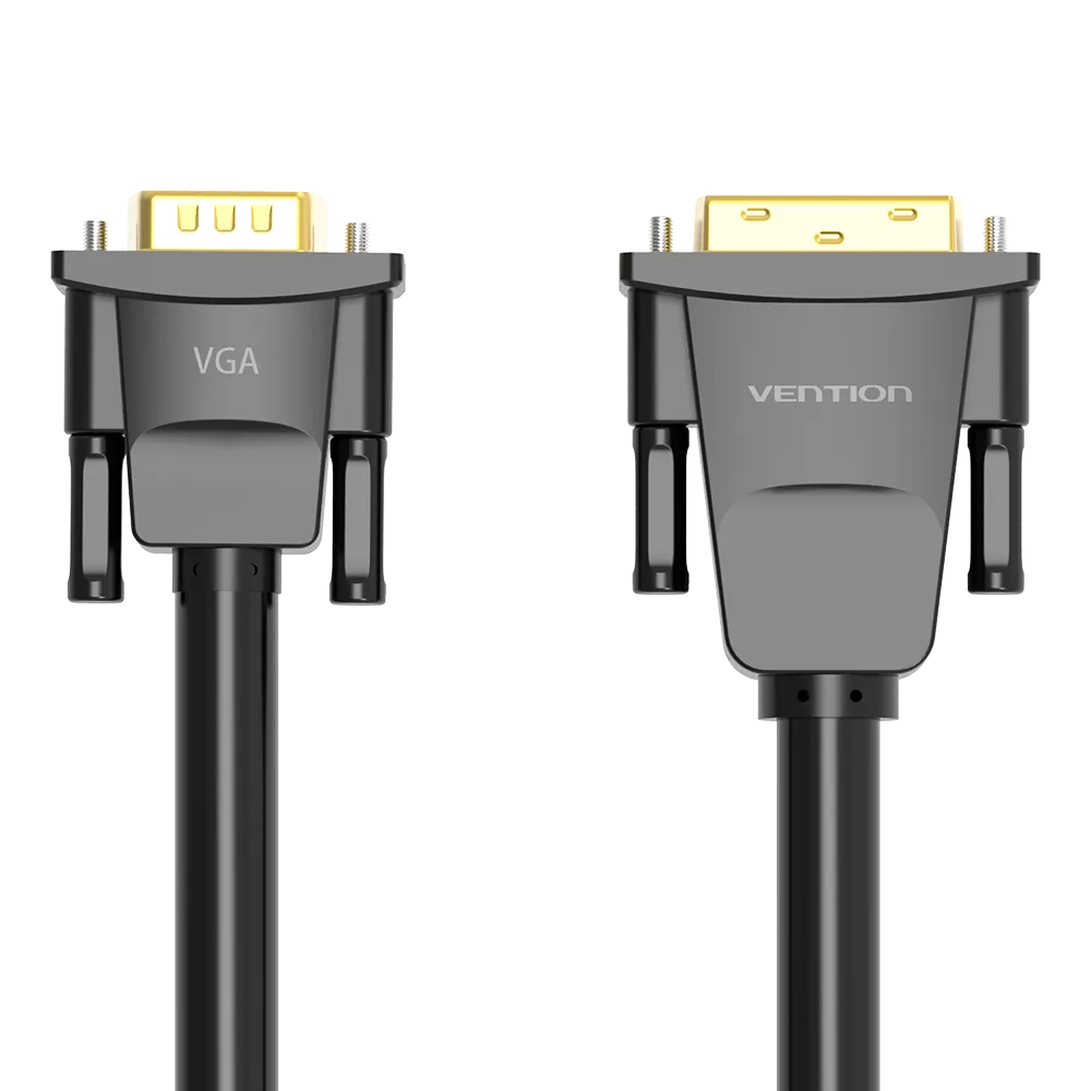 [EABBF] VENTION DVI(24+1) to VGA Cable Black (1 M)