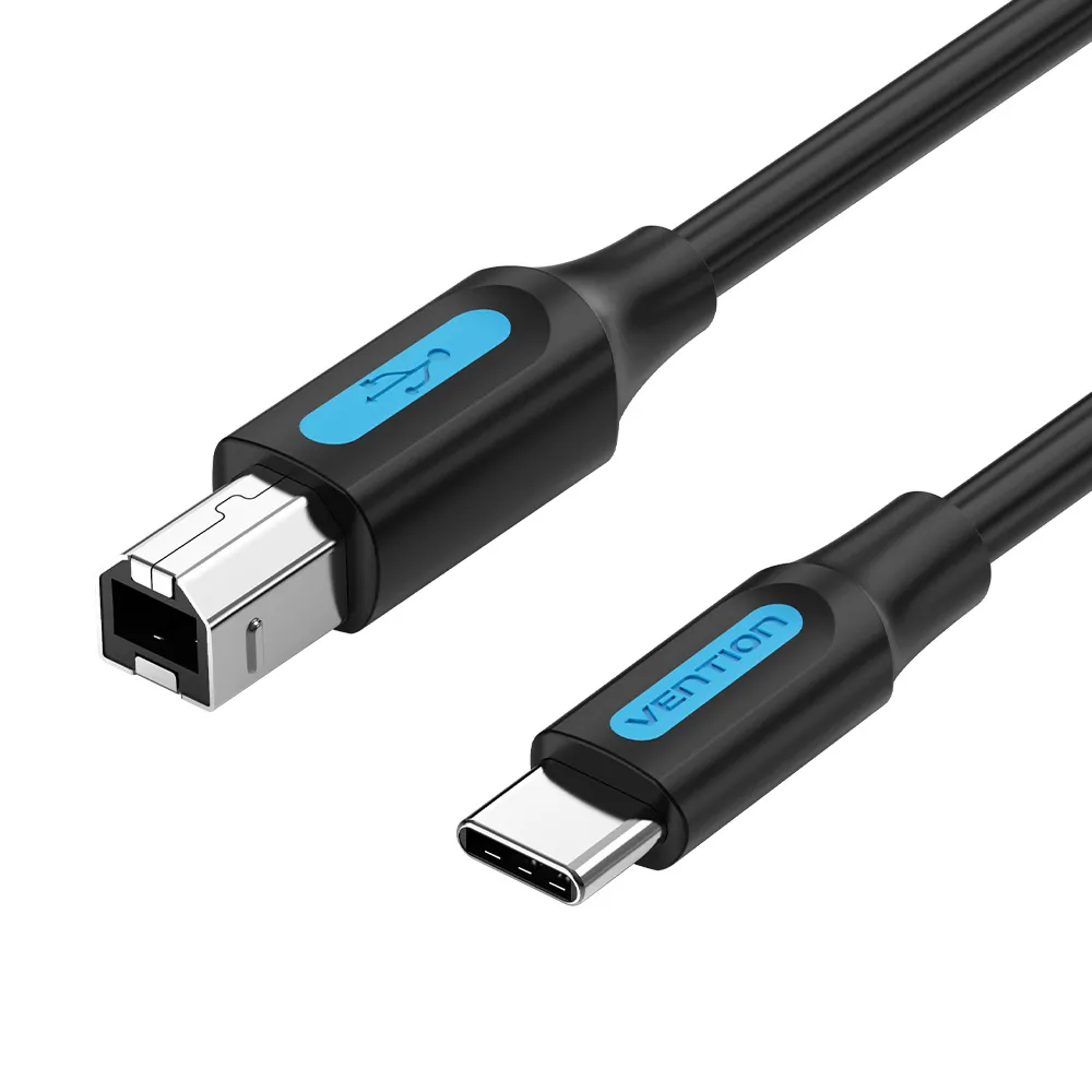 VENTION USB 2.0 C Male to B Male 2A Cable Black