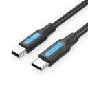 VENTION USB 2.0 C Male to Mini-B Male 2A Cable Black