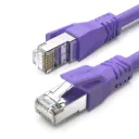 VENTION Cat.6a Industrial Ethernet Cable SFTP Flexible Patch Cable 10Gbps Transmission Speed Oxygen-Free Copper Purple