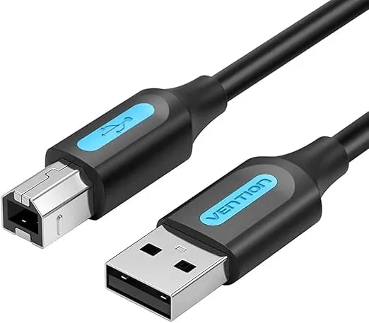 [COQBD] VENTION USB 2.0 A MALE TO B MALE Printer cable @480Mbps Nickel Platted, double shielding USB to B (Printer) (0.50 M)
