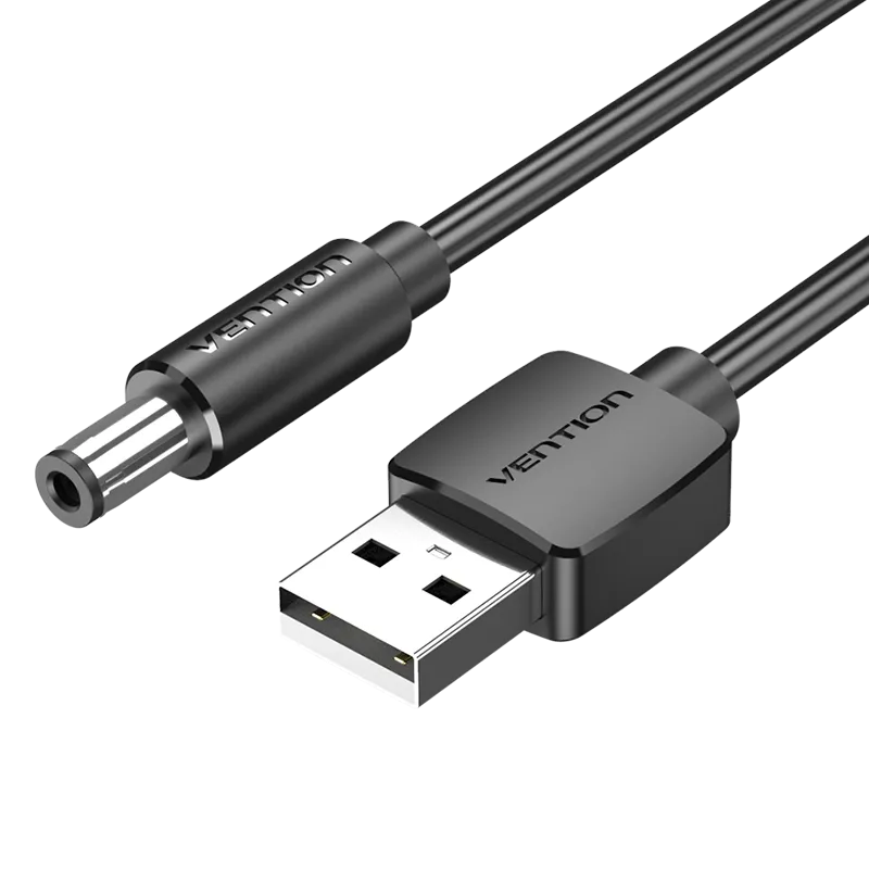[CEYBD] VENTION USB to 5.5mm Barrel Jack 5V DC Power Cable Black (0.50 M)