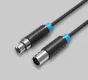 VENTION XLR Audio Extension Cable Black