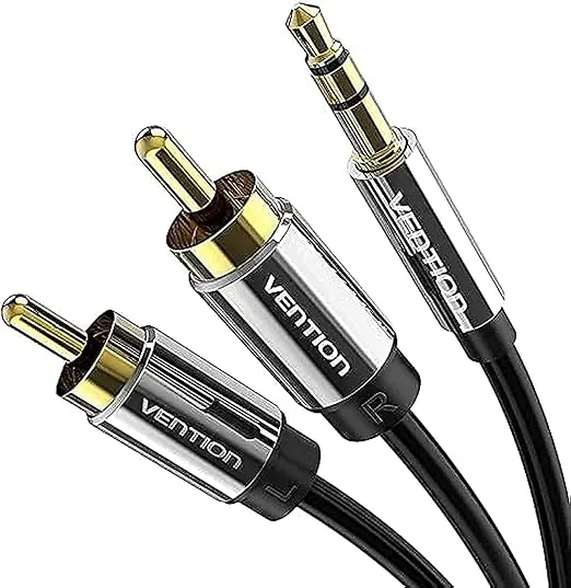 [BCFBD] VENTION RCA Audio Cable 3.5mm to 2 RCA Y-Splitter Stereo Cable 2 RCA Phono Male Compatible with DJ Controller Speaker TV Car Stereo Hi-Fi Amplifier Smartphones MP3 Tablets RCA Audio Cable (0.50 M)