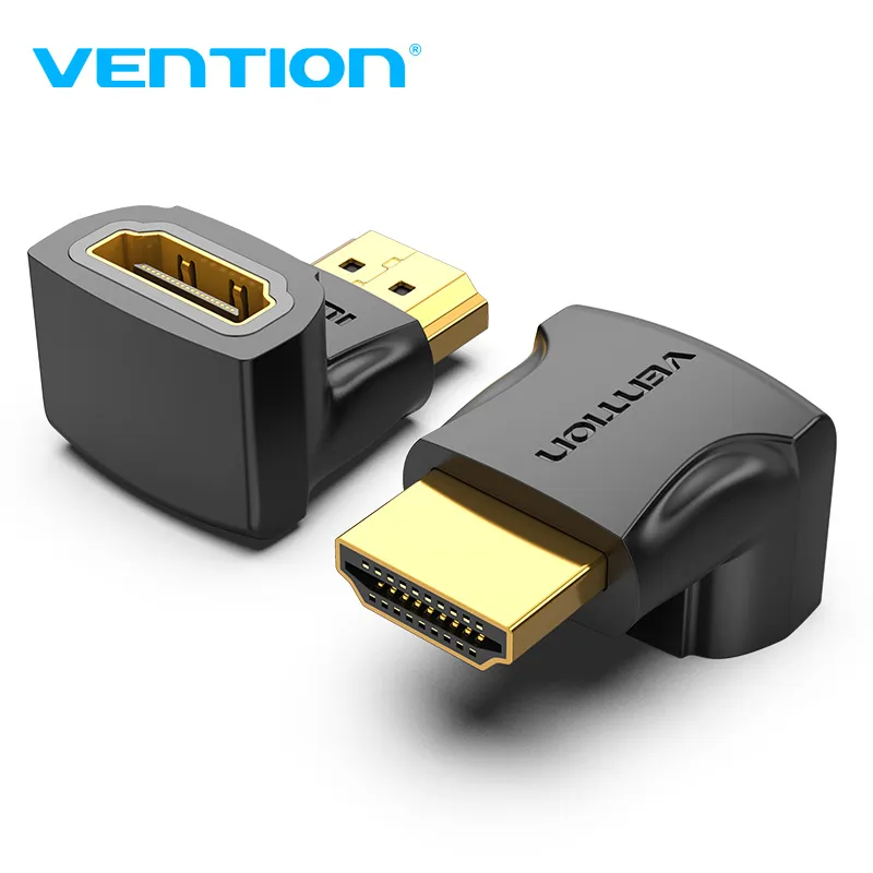 VENTION HDMI 90 Degree Male to Female Adapter Black