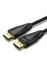 VENTION Cotton Braided DP Male to Male Cable Black