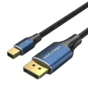 VENTION Mini DP Male to Male 8K HD Cable Cotton Braided Blue Aluminum Alloy Type