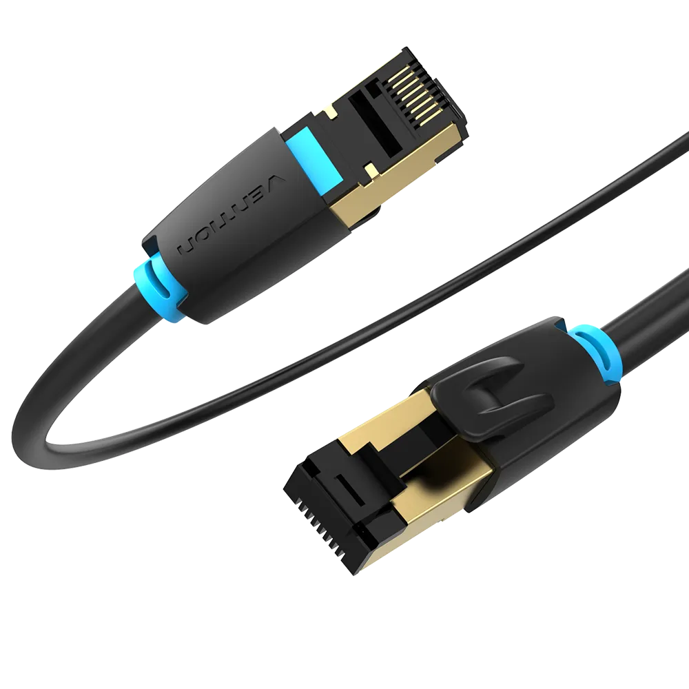 [IKABD] VENTION Cat.8 SSTP Patch Cable Black (0.50 M)