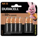 Duracell AA Alkaline Batteries 1x12 Mega Pack – Extended Life