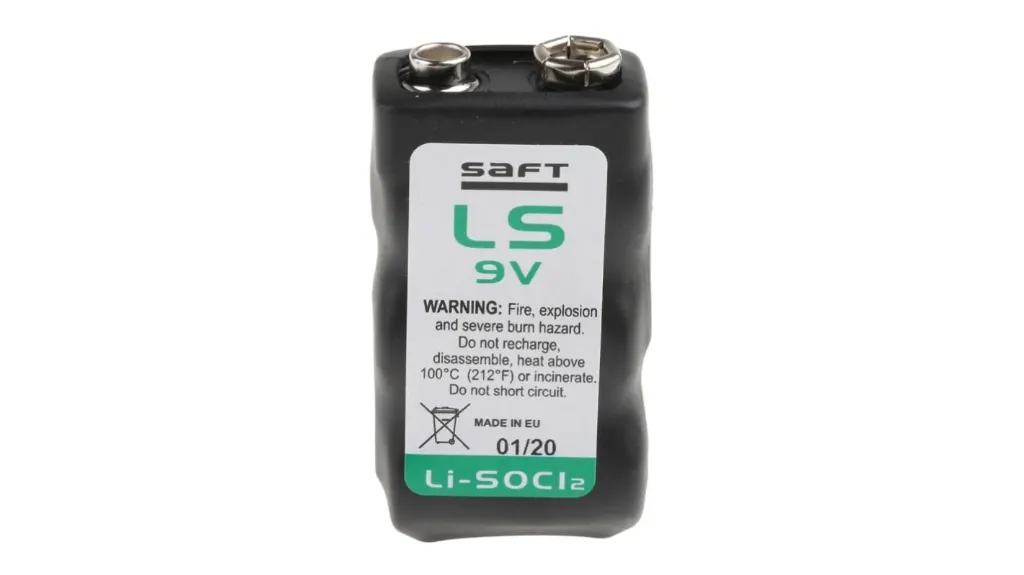 [SFT-LS9V-B1] SAFT LS 9V Lithium Battery PP3 – 3.6V