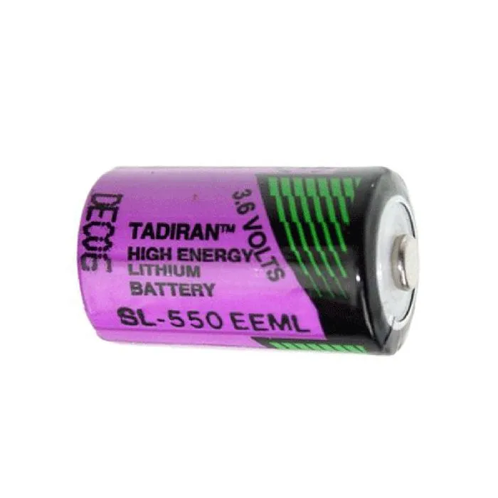 [TAD-SL-550/S-B1] Tadiran SL‑550 Lithium Battery 1/2AA 3.6V 900mAh – Perfect for memory backup, industrial sensors, and low‑drain applications
