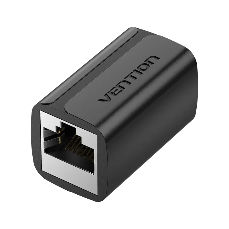 [IPWB0] VENTION Cat.7 FTP Keystone Jack Coupler Black (Pack of 1)