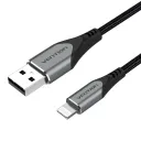 VENTION USB 2.0 A to Lightning Cable Gray Aluminum Alloy Type