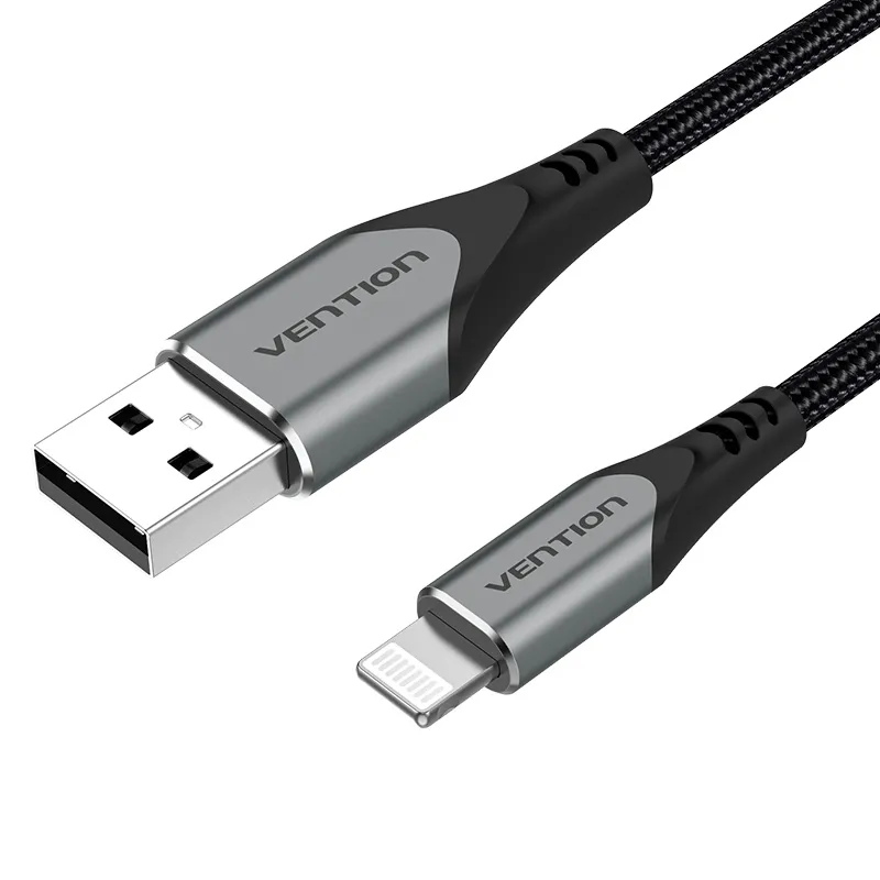 VENTION USB 2.0 A Male to Lightning Male Cable Purple Aluminum Alloy Type