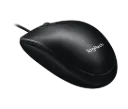 Logitech M100 Wired USB Mouse – 1000 DPI, 3 Buttons, Ambidextrous – Black