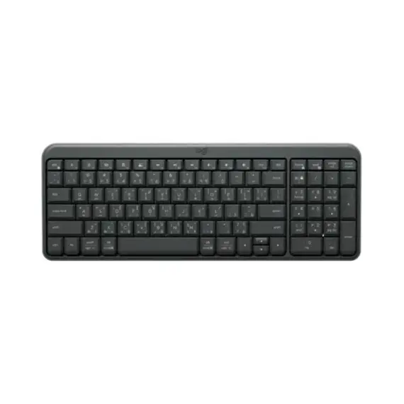 [920-013463] Logitech K250 Bluetooth Compact Wireless Keyboard – Slim, Multi-Device – Graphite