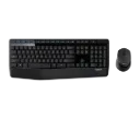 Logitech MK345 Wireless Keyboard & Mouse Combo – Full-Size with Palm Rest – Arabic/English – Black