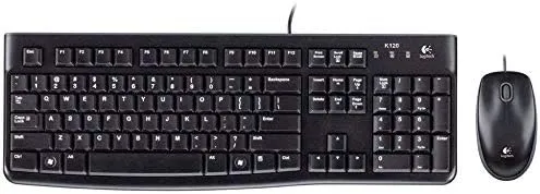 [920-002562] Logitech MK120 Wired Keyboard & Mouse Combo – English Layout – Black
