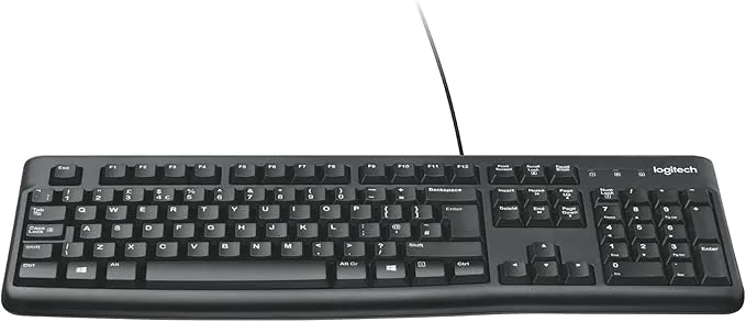 [920-002508] Logitech K120 Business Wired USB Keyboard – English QWERTY – Black
