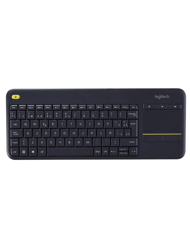 [920-007153] Logitech K400 Plus Wireless Touch TV Keyboard with Touchpad – Arabic Layout – Black