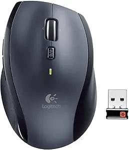 Logitech M705 Marathon Wireless Mouse – 3-Year Battery, Unifying USB – Black